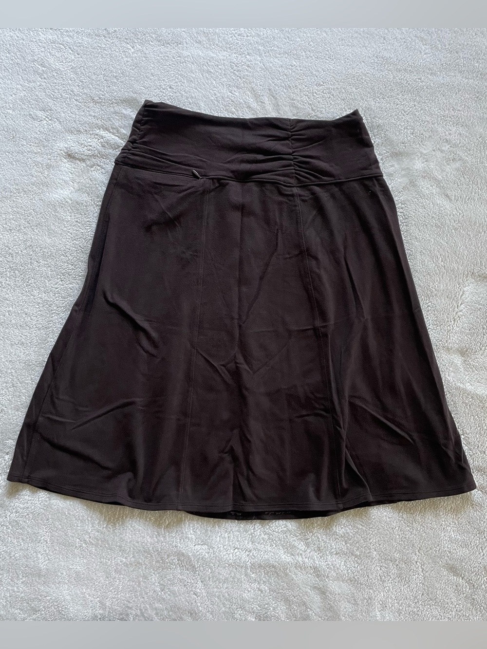 Athleta Brown Mini A-Line Skirt Zip Back Pocket size XS - Picture 7 of 12